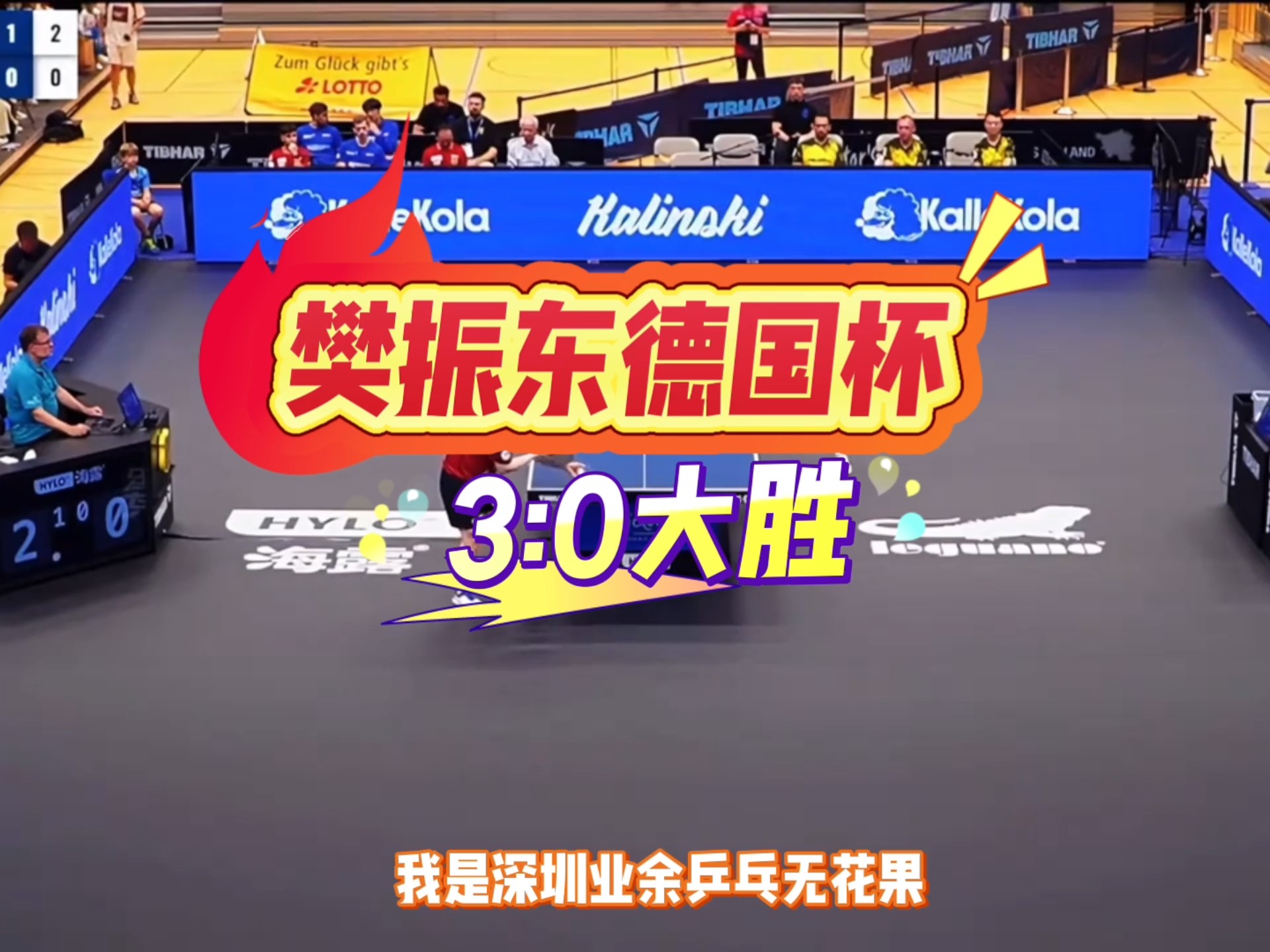 德国队完胜日本队，樊振东统治全场